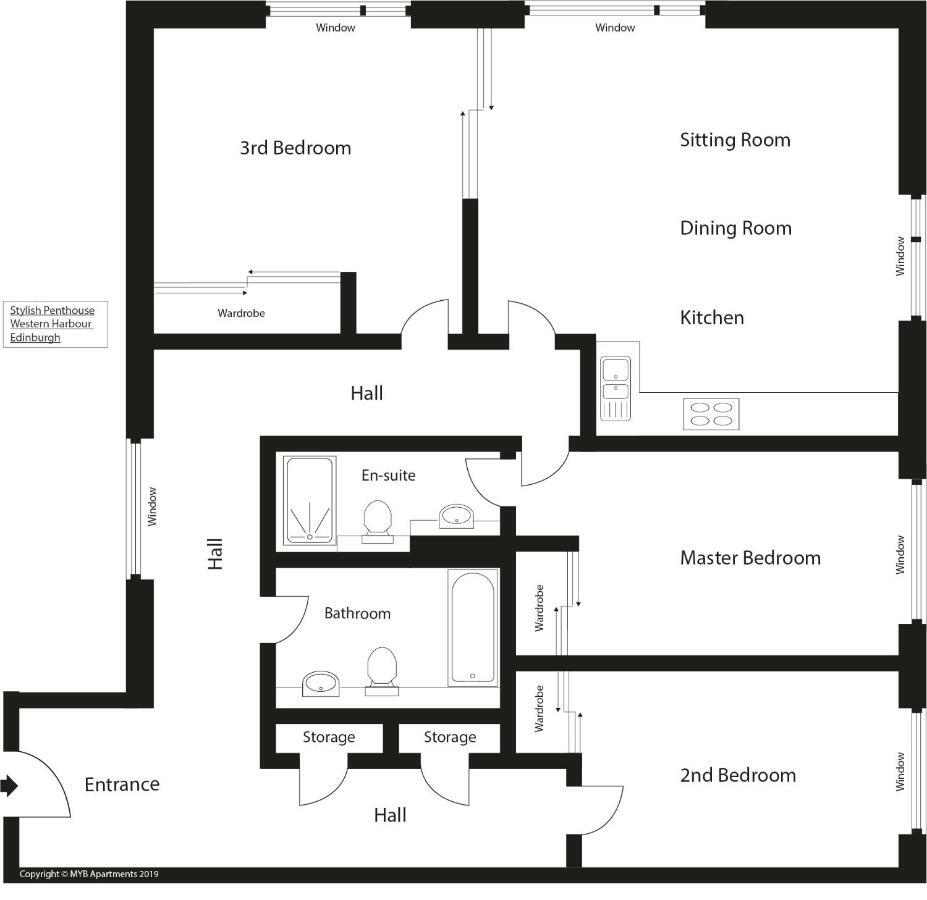 Stylish Penthouse Suite EDI Exterior foto